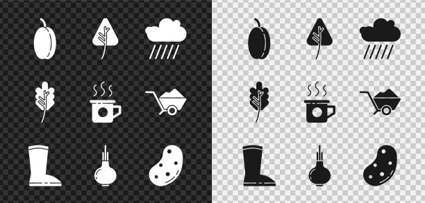 梅子果叶或叶云雨集图片下载