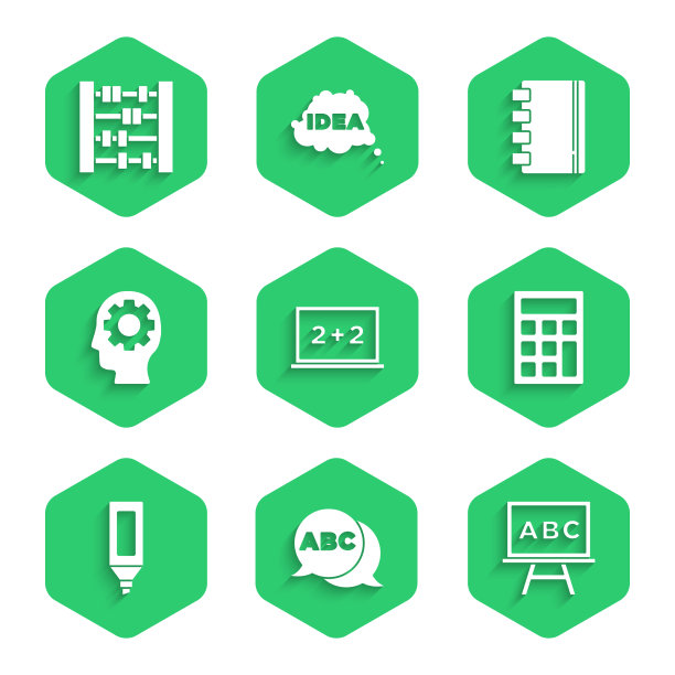 设置黑板字母计算器记号笔图片下载