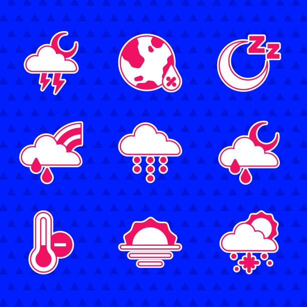 云与雨，日出，雪和太阳月亮图片下载