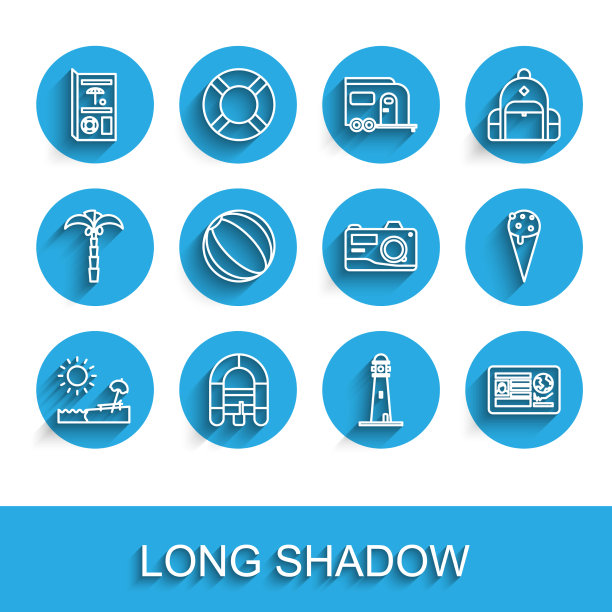 在沙滩上设置伞和木筏椅图片下载