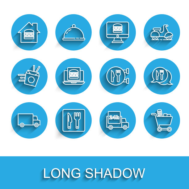 设置线快速送货由汽车咖啡厅和餐厅图片下载