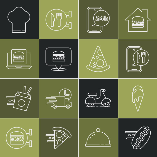 设定在线订购热狗冰淇淋和图片下载