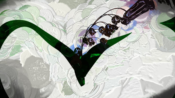 紫色风铃草植物3D渲染图片下载