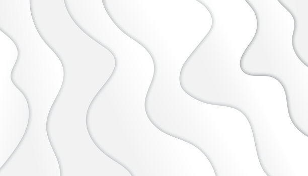 抽象的波浪纹理白色背景。现代概念灰色波浪图案模板壁纸。矢量插图。图片下载