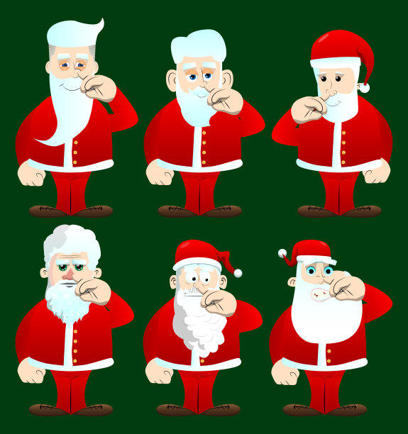 红衣服的圣诞老人，白胡子的同情。图片下载