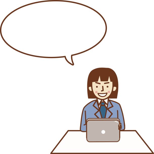 一个穿西装的女人坐着，拿着平板电脑说话。图片下载