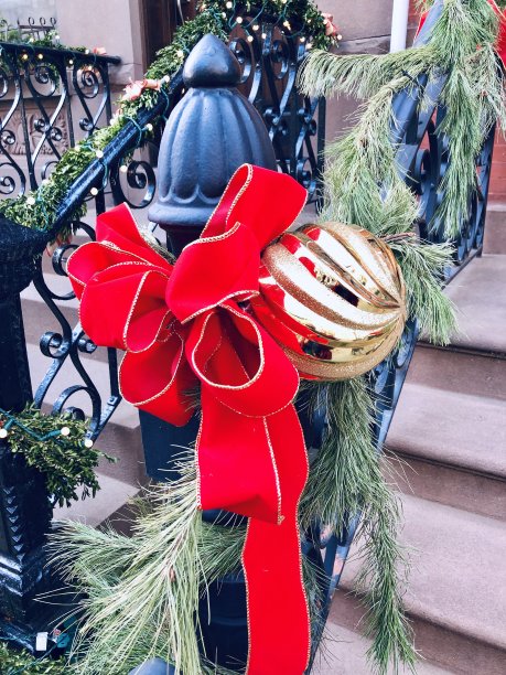 圣诞装饰栏杆图片下载