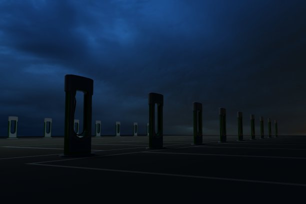 停电电动汽车充电站图片下载