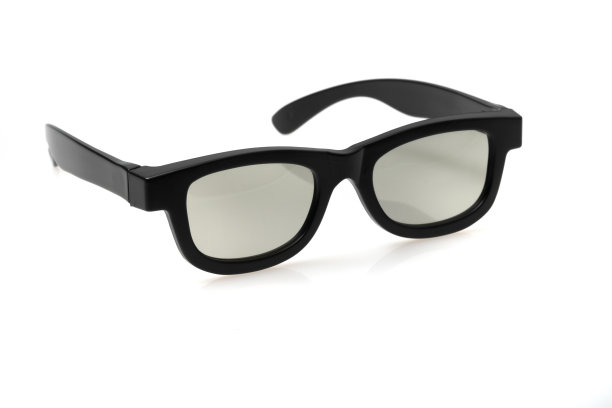 3D或太阳镜隔离在透明的背景图片下载