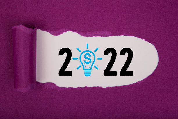 白纸黑字，2022年新年财务概念图片下载