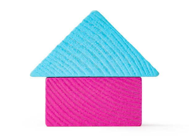 彩色玩具构造器片孤立在白色上图片下载