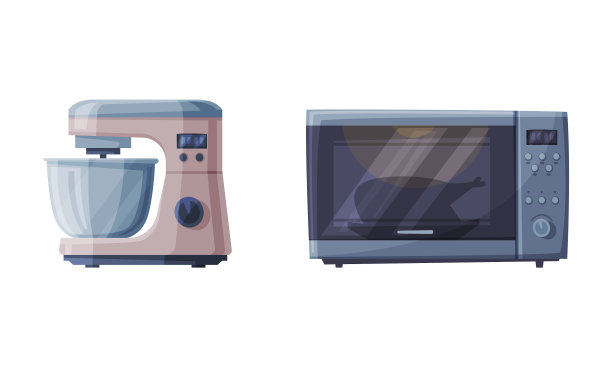 家用微波炉和搅拌机图片下载