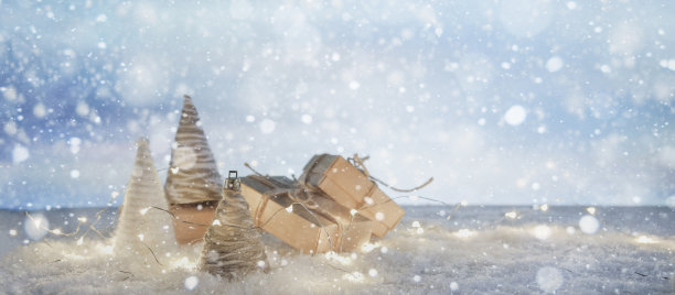 针织圣诞礼物爱好零浪费环保圣诞礼物线圣诞树圣诞温馨装饰，圣诞背景图片下载