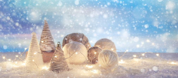 针织圣诞礼物爱好零浪费环保圣诞礼物线圣诞树圣诞温馨装饰，圣诞背景图片下载