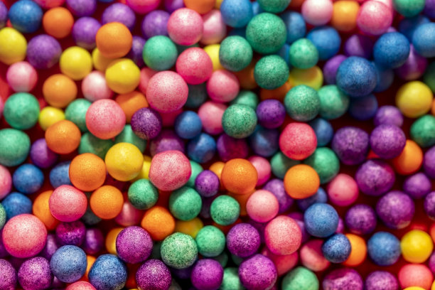 彩色球的背景。前视图。图片下载