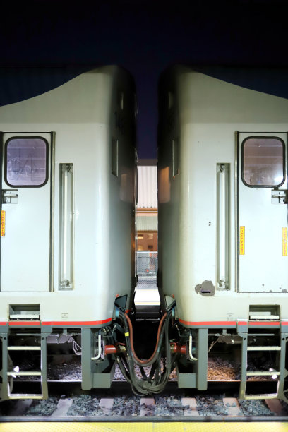 耦合客运柴油机车，洛杉矶联合车站图片下载