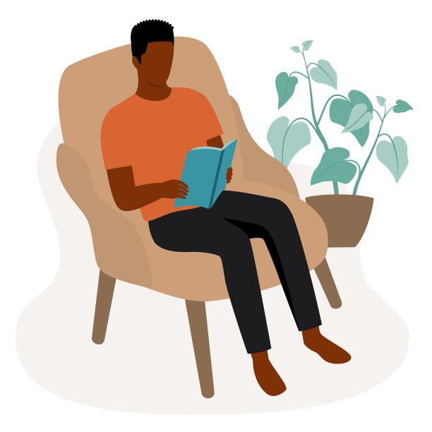 《黑人读书》。图片下载