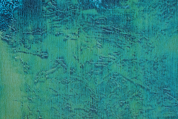 抽象艺术背景海军蓝和青色。水彩画在画布上与翡翠梯度。图片下载