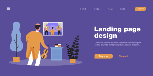 老小提琴家看电视上的音乐表演图片下载