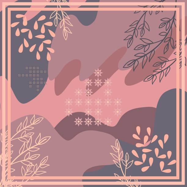 希贾布图案图案设计与花卉和抽象设计图片下载