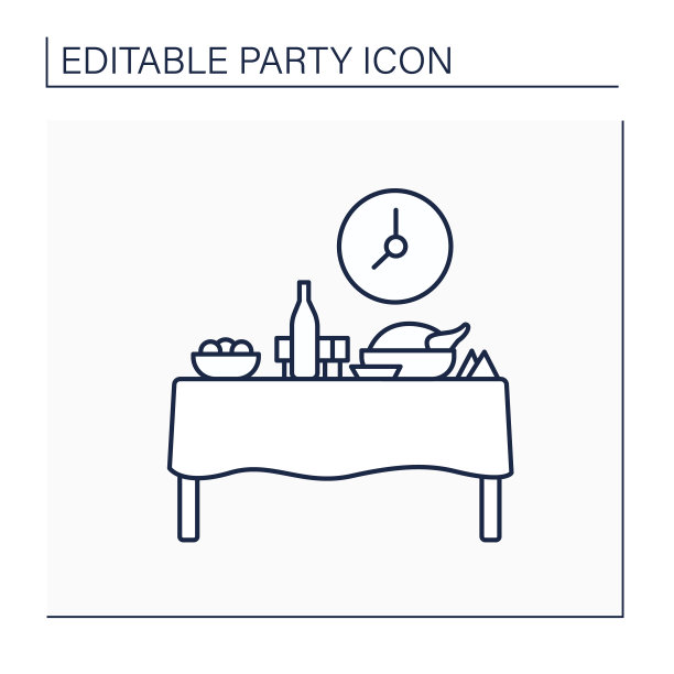 晚宴线路图标图片下载