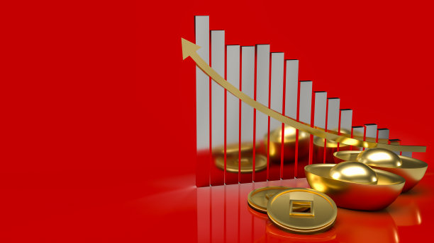中国金钱图用于商业概念3d渲染图片下载