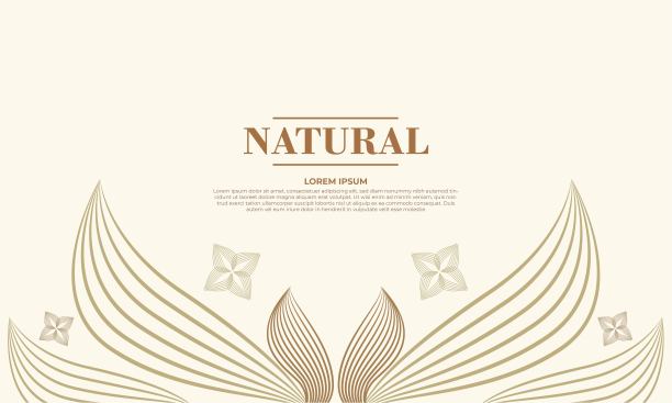 平坦的自然花茎背景图片下载