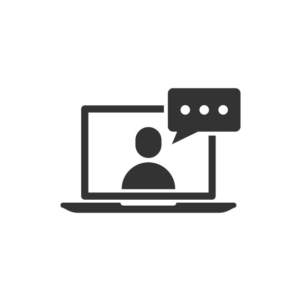 扁平风格的在线研讨会图标。在线培训矢量插图孤立的背景。会议流标识的经营理念。图片下载