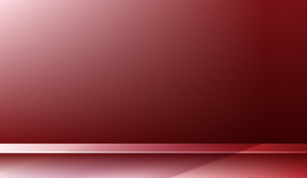 化妆品和高级讲台展示产品介绍品牌和包装在红色背景。影棚舞台。矢量设计图片下载