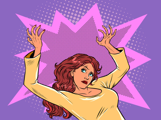 模板一个女人背着空的东西图片下载