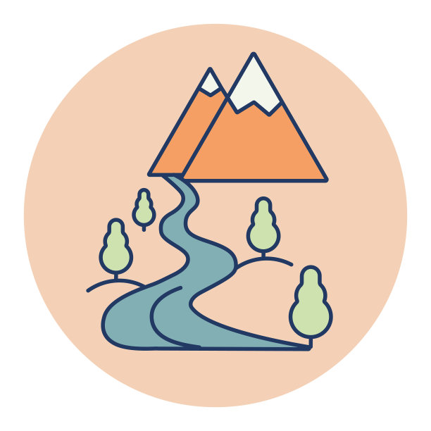 山河孤立的标志自然标志图片下载