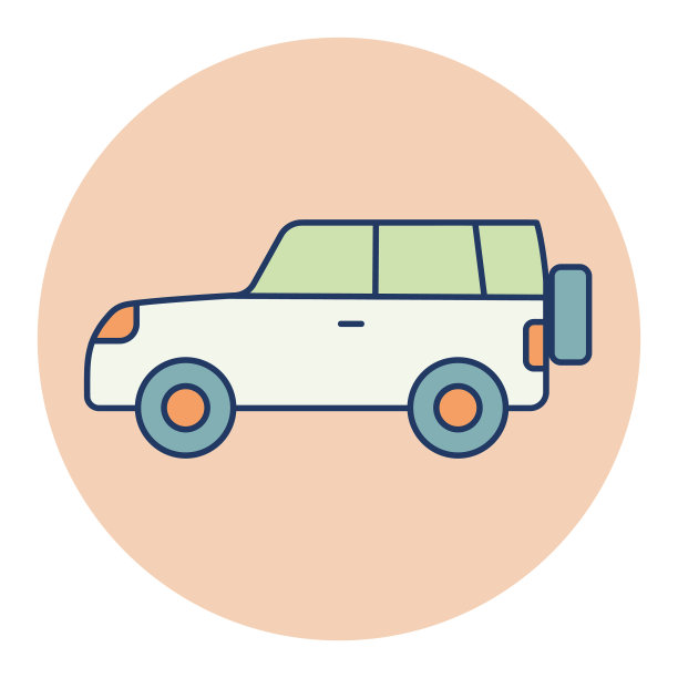 Suv汽车图标图形符号用于旅游和旅游图片下载