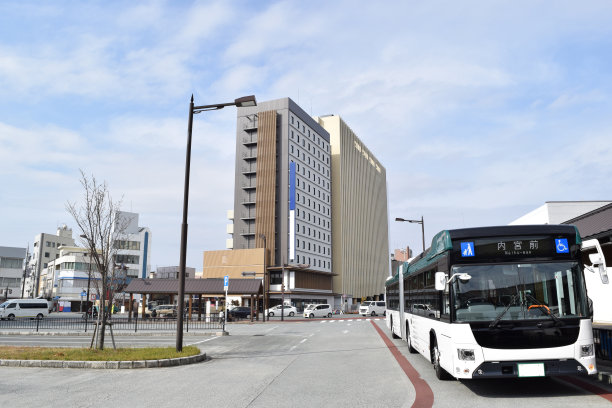 日本三重县伊势市的城市景观图片下载