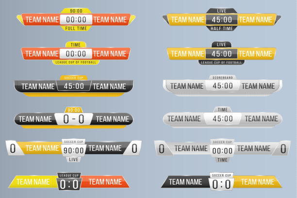 广播记分板，足球运动记分板图片下载
