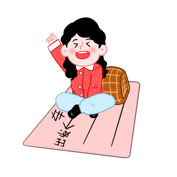 春运创意抢票火车票开心女孩图片下载