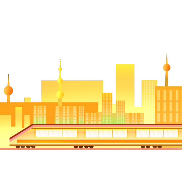 春运火车建筑黄色图片下载