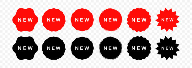 新的优惠券图标矢量。新收藏贴纸广告。价格标签。矢量线图标的业务和广告图片下载