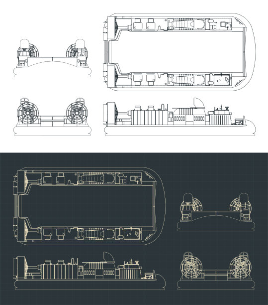 海军气垫船蓝图图片下载