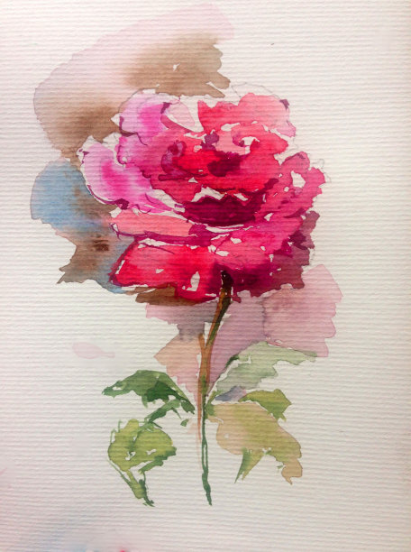 抽象鲜艳的装饰背景。花的图案手工制作。美丽温柔浪漫的春天单玫瑰花图片下载