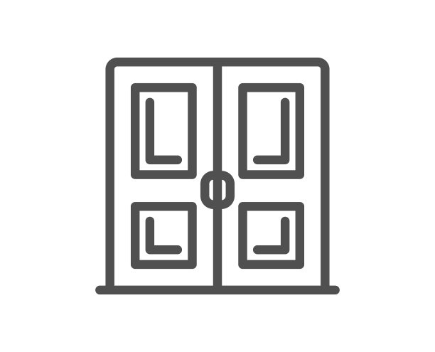门线图标建筑入口标志图片下载