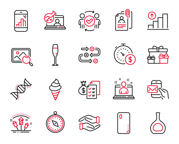 与图形相关的业务图标集图片下载