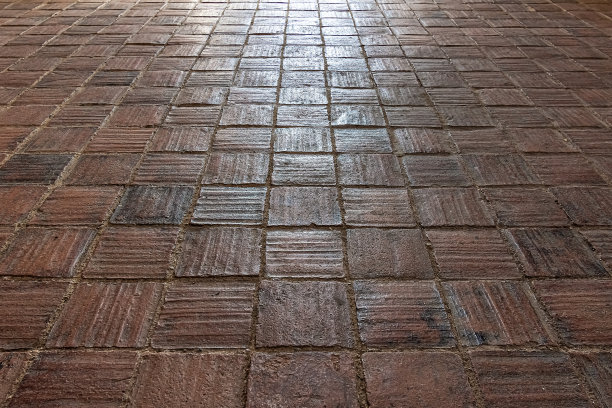古石瓦地板透视图片下载