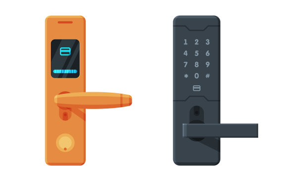 金属门把手或用于开门的门把手图片下载