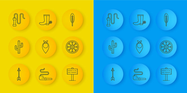 设置线交叉箭头仙人掌牛仔大手帕图片下载