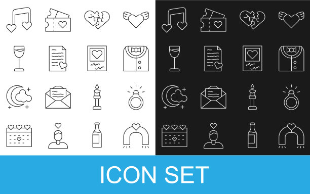 套行爱情磁铁钻石订婚戒指图片下载