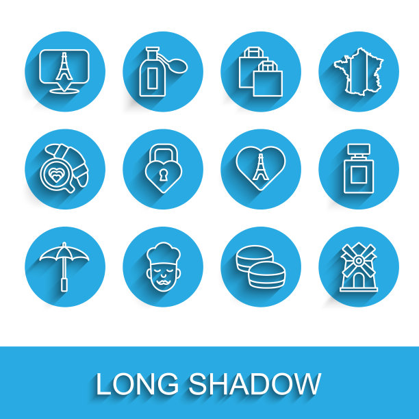 为海滩厨师艾菲尔铁塔设置线伞图片下载