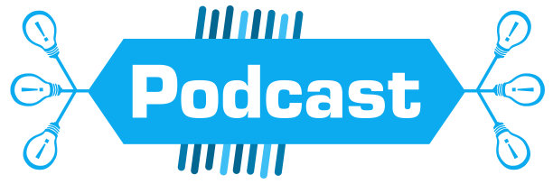 播客蓝色灯泡树枝左右图片下载