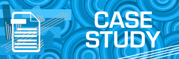 案例研究蓝色笔画条纹圆形背景符号图片下载