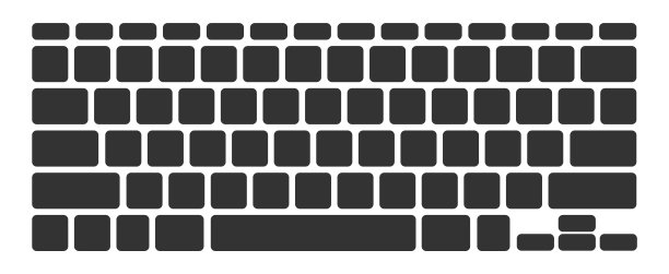 笔记本电脑空白键盘电脑隔离黑色按键板为数字电脑图片下载