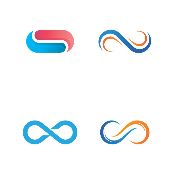 无限logo图标矢量模板图片下载